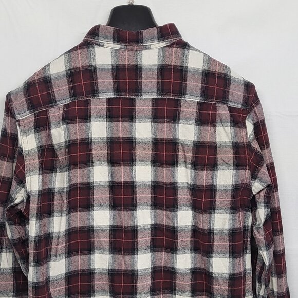 Old Navy Womens Flannel Shirt Double Brushed Large Button Up Long Sleeve Plaid - Picture 8 of 14